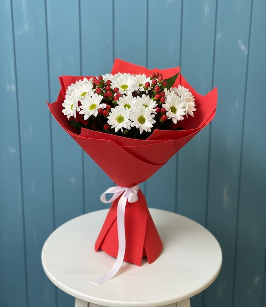 Букет цветов из: Хризантемы в Шубном