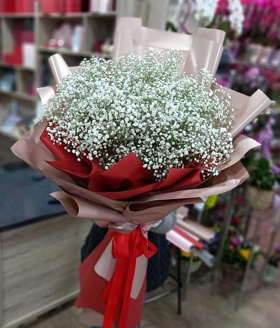 Букет цветов из: Гипсофила в Шубном