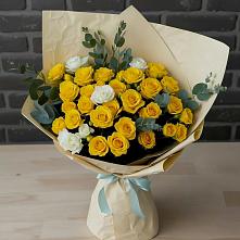 Букет цветов из:  Розы #REPLACE_PRED# Шубном