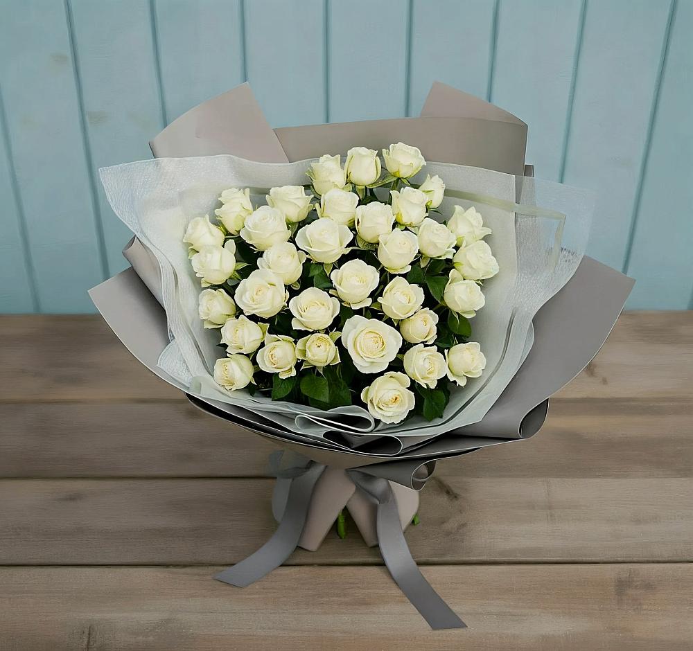 Букет Белоснежная нежность в Шубном