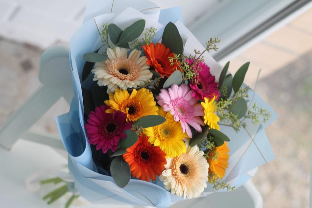 Букет цветов из: Герберы в Шубном