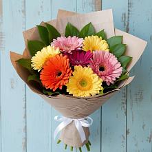 Букет цветов из:  Герберы #REPLACE_PRED# Шубном
