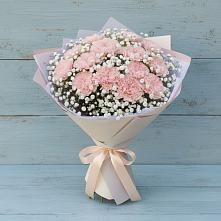 Букет цветов из:  Гвоздики #REPLACE_PRED# Шубном