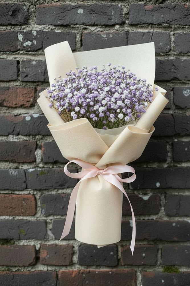 Букет цветов из: Гипсофила в Шубном