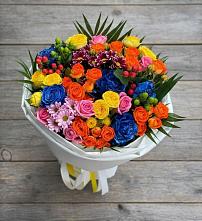 Букет цветов из:  Розы и Хризантемы в Шубном