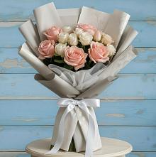 Букет цветов из:  Розы #REPLACE_PRED# Шубном