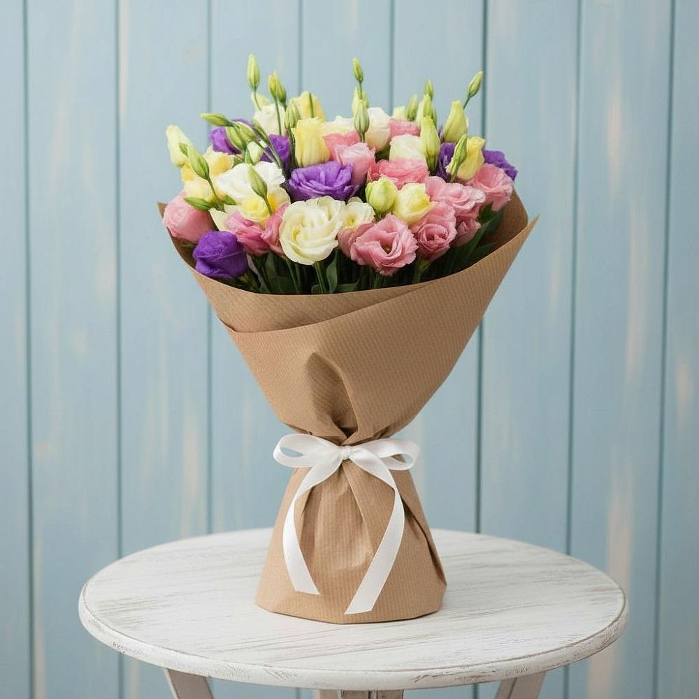 Букет цветов из: Лизиантусы в Шубном