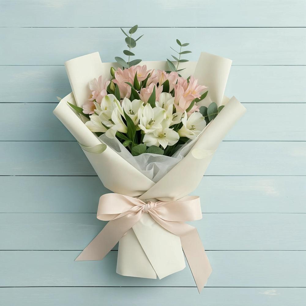 Букет цветов из: Альстромерии в Шубном