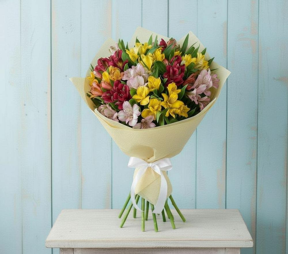 Букет цветов из: Альстромерии в Шубном