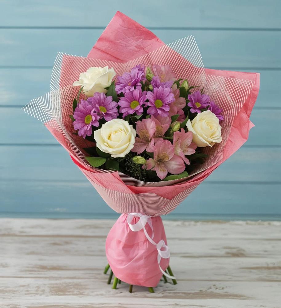 Букет цветов из: Герберы в Шубном