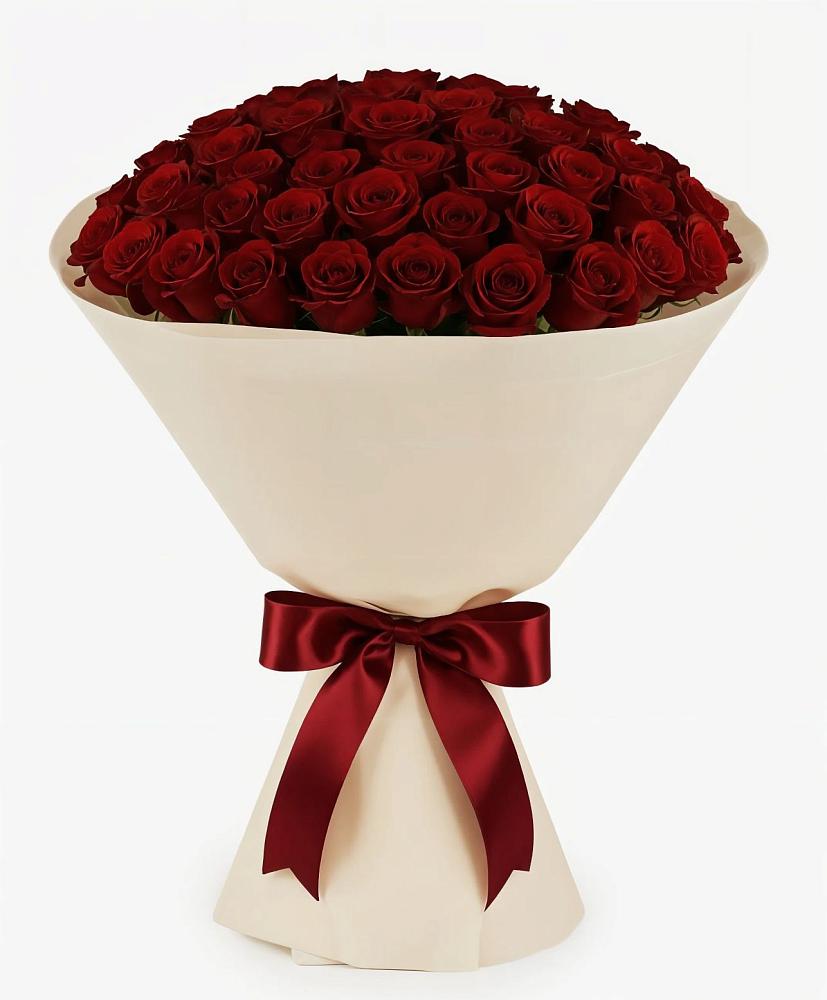 Букет 101 Бордовая роза Блэк Бакарра в Шубном