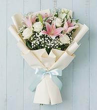 Букет цветов из:  Лилии #REPLACE_PRED# Шубном
