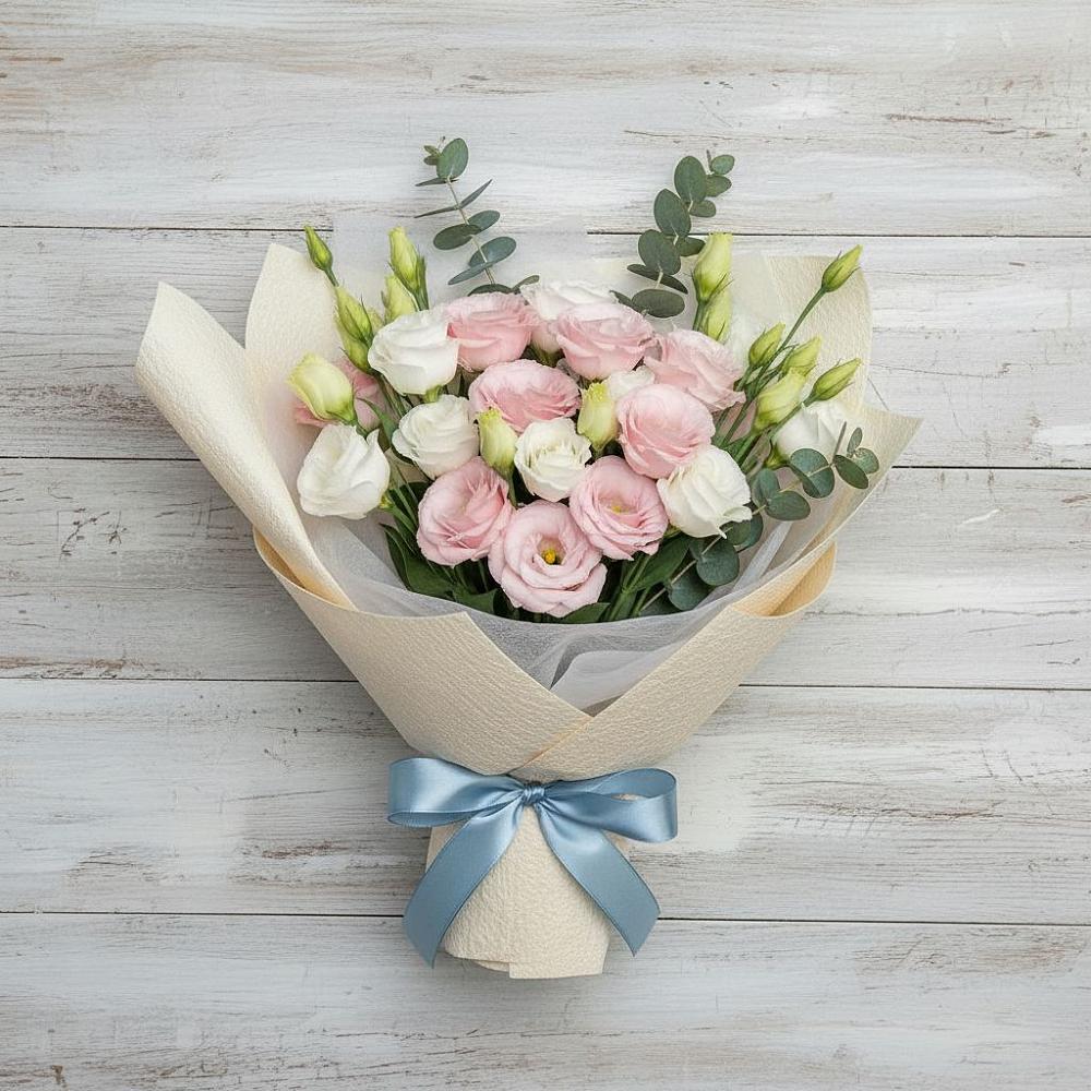 Букет цветов из: Лизиантусы в Шубном